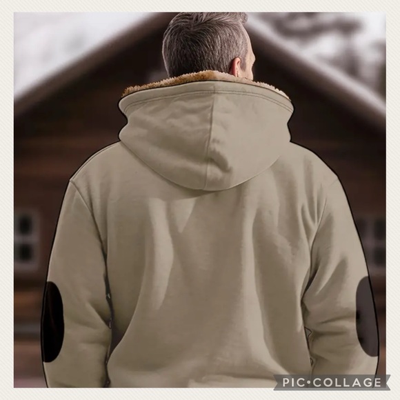 NEW! HP Extremely Warm Men’s Casual Fur Lined Hooded Fall/Winer Jacket - Picture 3 of 15